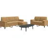 vidaXL Ensemble de canapés 3 pcs avec coussins et traversins velours
