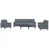 vidaXL Ensemble de canapés 4 pcs avec coussins et traversins velours