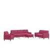 vidaXL Ensemble de canapés 4 pcs avec coussins et traversins velours