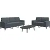 vidaXL Ensemble de canapés 2 pcs avec coussins et traversins velours