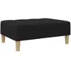 vidaXL Repose-pied noir 77x55x31 cm tissu