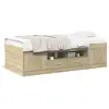 VidaXL Slaapbank met lades zonder matras 100x200cm sonoma eikenkleurig3280239