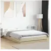 vidaXL Cadre de lit chêne sonoma 120x190 cm bois d'ingénierie