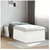 vidaXL Cadre de lit blanc 100x200 cm bois d'ingénierie
