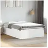 vidaXL Cadre de lit Blanc 120x190 cm bois d'ingénierie