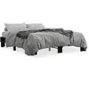 vidaXL Vidaxl Cadre De Lit Sans Matelas Noir 150x200 Cm