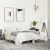 vidaXL Cadre de lit chêne sonoma 150x200 cm bois d'ingénierie et métal