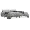 VIDAXL Bedframe bewerkt hout metaal grijs sonoma eiken 200x200 cm3280220