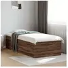 vidaXL Cadre de lit chêne marron 90x200 cm bois d'ingénierie