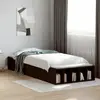 vidaXL Cadre de lit noir 90x190 cm bois d'ingénierie