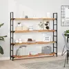 vidaXL Étagères flottantes 2 pcs 120x20x4 cm acacia massif à l'huile