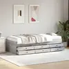 VidaXL Slaapbank met lades zonder matras 90x190 cm grijs sonoma eiken3280886