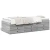 VidaXL Slaapbank met lades zonder matras 100x200 cm grijs sonoma eiken3280872