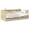 Lit de jour avec tiroirs sans matelas chêne sonoma 90x190 cm Vidaxl