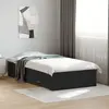 Cadre de lit avec tiroirs noir 75x190 cm bois d'ingénierie Vidaxl Noir