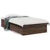 Vidaxl cadre de lit avec tiroirs sans matelas chêne marron 75x190 cm