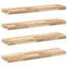 vidaXL Étagères flottantes 4 pcs 80x20x4 cm acacia massif non traité