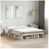 vidaXL Cadre de lit chêne sonoma 140x200 cm bois d'ingénierie