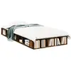 vidaXL Cadre de lit chêne fumé 90x200 cm bois d'ingénierie