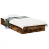 vidaXL Cadre de lit et tiroirs chêne fumé 90x190 cm bois d'ingénierie