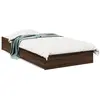 vidaXL Cadre de lit et tiroirs chêne marron 75x190cm bois d'ingénierie