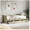 VidaXL Slaapbank met lades zonder matras 75x190 cm sonoma eikenkleurig3280834