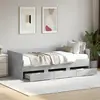 vidaXL Lit de jour et tiroirs gris béton 75x190 cm bois d'ingénierie