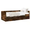 VidaXL Slaapbank met lades zonder matras 90x200 cm gerookt eikenkleur3280822