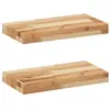 vidaXL Étagères flottantes 2 pcs 40x20x4 cm acacia massif à l'huile