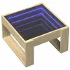 vidaXL Table basse avec LED infini chêne sonoma 50x53x30 cm