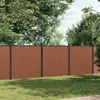 vidaXL Panneau de clôture marron 526x186 cm WPC