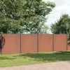 vidaXL Panneau de clôture marron 1564x186 cm WPC