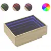 vidaXL Table basse avec LED chêne sonoma 70x50x30 cm bois d'ingénierie