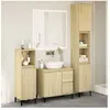 vidaXL Ensemble de meubles de salle de bain 3 pcs chêne sonoma