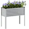 Vidaxl - Jardinière 100x41x90 cm acier inoxydable Silver