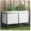 vidaXL Jardinière blanc 80x40x50 cm bois de pin massif