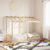 vidaXL Lit pour enfants avec toit 75x190 cm bois massif de pin