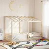 vidaXL Lit pour enfants avec toit 90x200 cm bois massif de pin