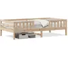 vidaXL Cadre de lit 90x190 cm Bois de pin massif