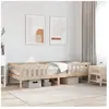 vidaXL Cadre de lit 75x190 cm Bois de pin massif