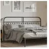 vidaXL Tête de lit métal noir 180 cm