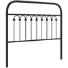 vidaXL Tête de lit métal noir 100 cm