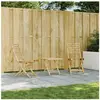 vidaXL Chaises pliables de jardin lot de 2 43x54x88 cm bambou
