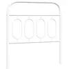 vidaXL Tête de lit métal blanc 80 cm