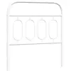 vidaXL Tête de lit métal blanc 90 cm