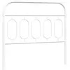 vidaXL Tête de lit métal blanc 100 cm