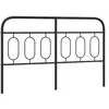 vidaXL Tête de lit métal noir 137 cm