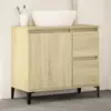 vidaXL Armoire salle de bain chêne sonoma 65x33x60 cm