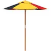 Parasol de jardin pour enfants avec poteau en bois Ø120x140 cm vidaXL