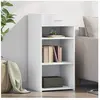 vidaXL Buffet blanc 45x42,5x93 cm bois d'ingénierie